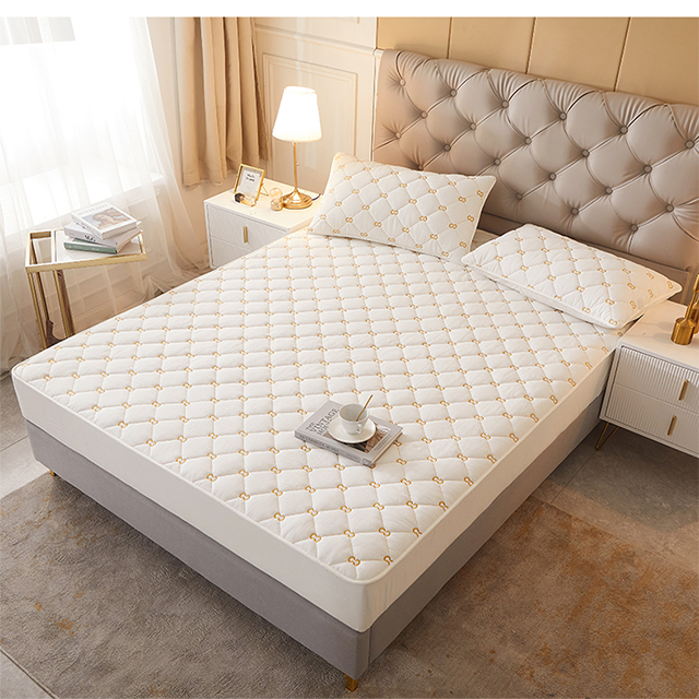 Protector de colchón impermeable bordado para durmientes calientes
