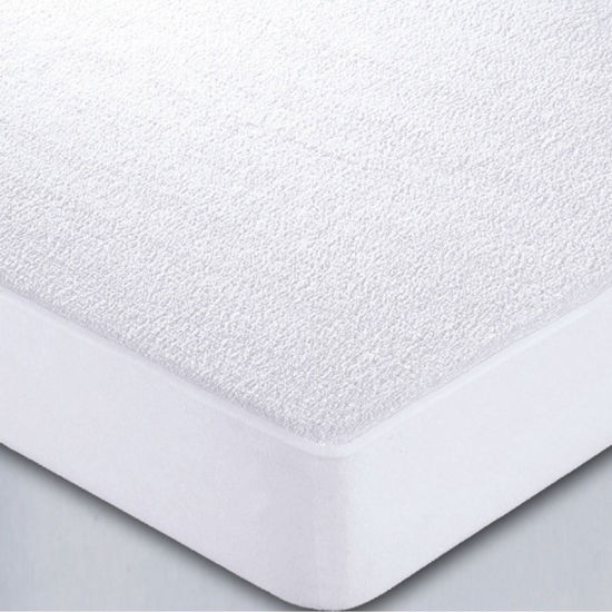 Protector de colchón impermeable de tela de rizo tamaño queen