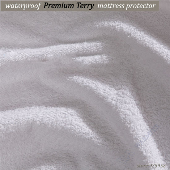 Protector de colchón impermeable de tela de rizo superventas
