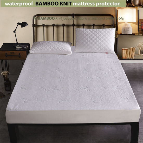 Funda de colchón hecha de rayón de fibra de bambú suave como la seda