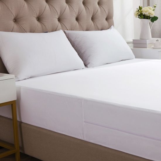Protector impermeable del colchón de la materia textil del hogar de la cubierta del colchón con cremallera